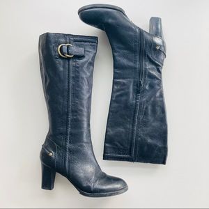Nine West worn leather boots